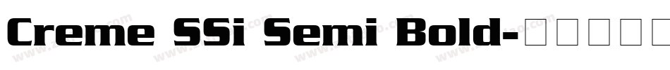Creme SSi Semi Bold字体转换